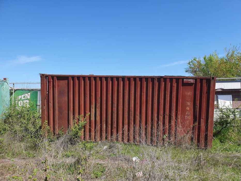 Container maritim, 6m x 2.5m, depozitare, organizare santier