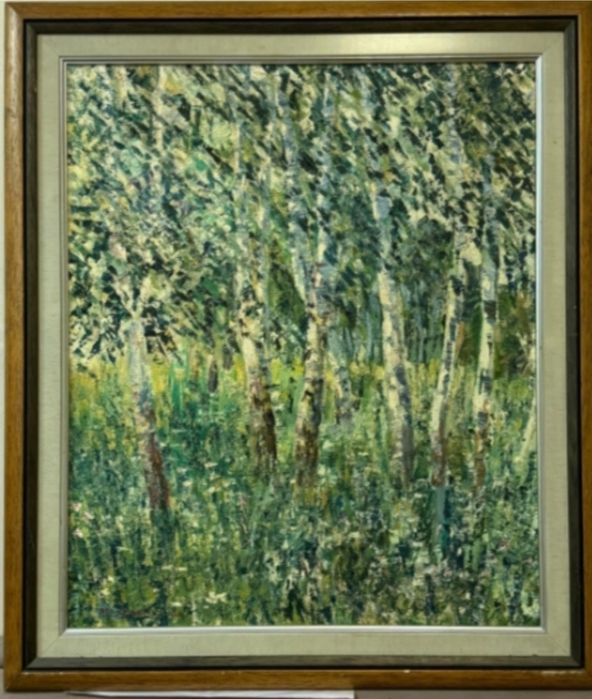 Продам картину масло. Берзовая роща.