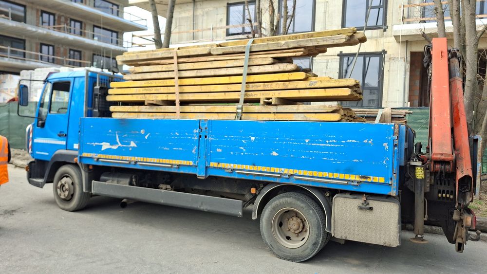 Transport Marfă cu Macara NON STOP București Ilfov | Camion 7.5T