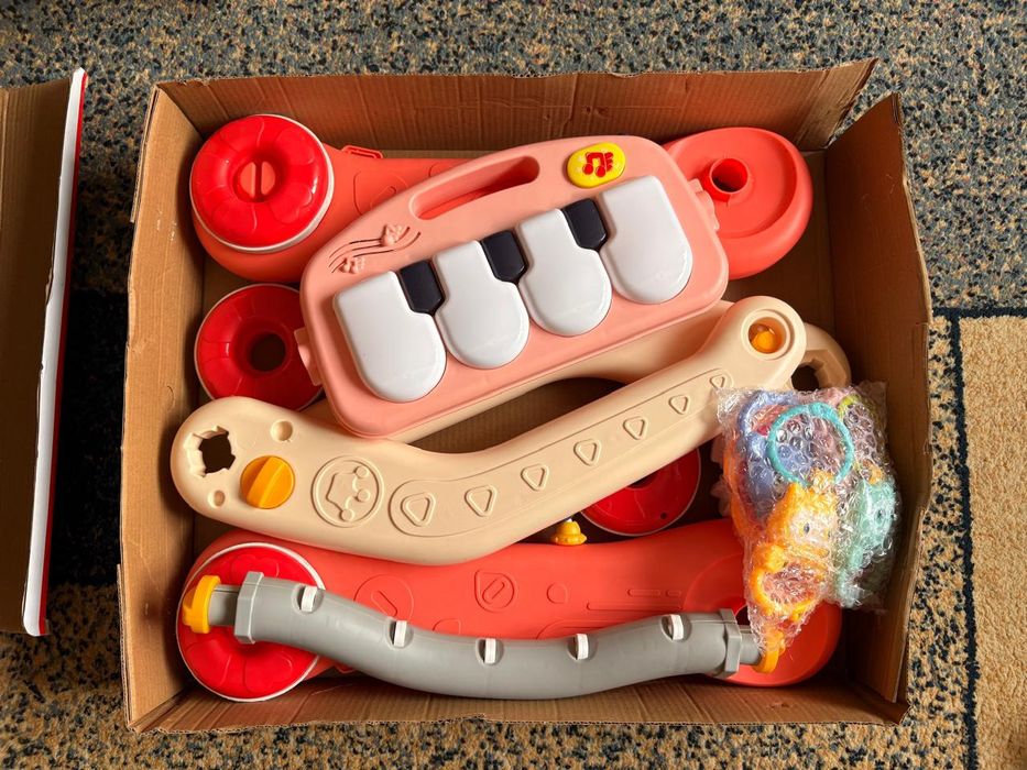 Детские ходунки-каталка (с ковриком)