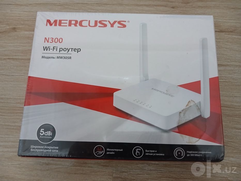 Новый Wi-Fi роутер Mercusys N300 (MW305R) в упаковке