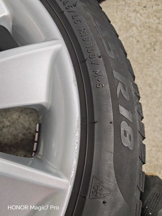 Jante originale BMW seria 5 F10-F11 245 45R18 iarna Pirelli 2022