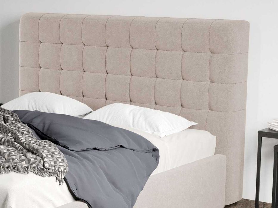 Pat Tapitat Rivo Bej-Swing 2 cu somiera fixa