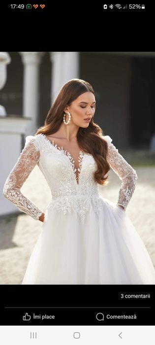 Rochie mireasa marimea 40 (m-L)