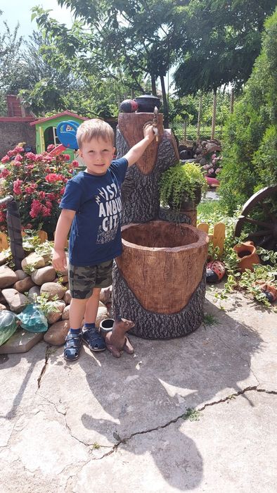 Градински чешми от декоративен бетон