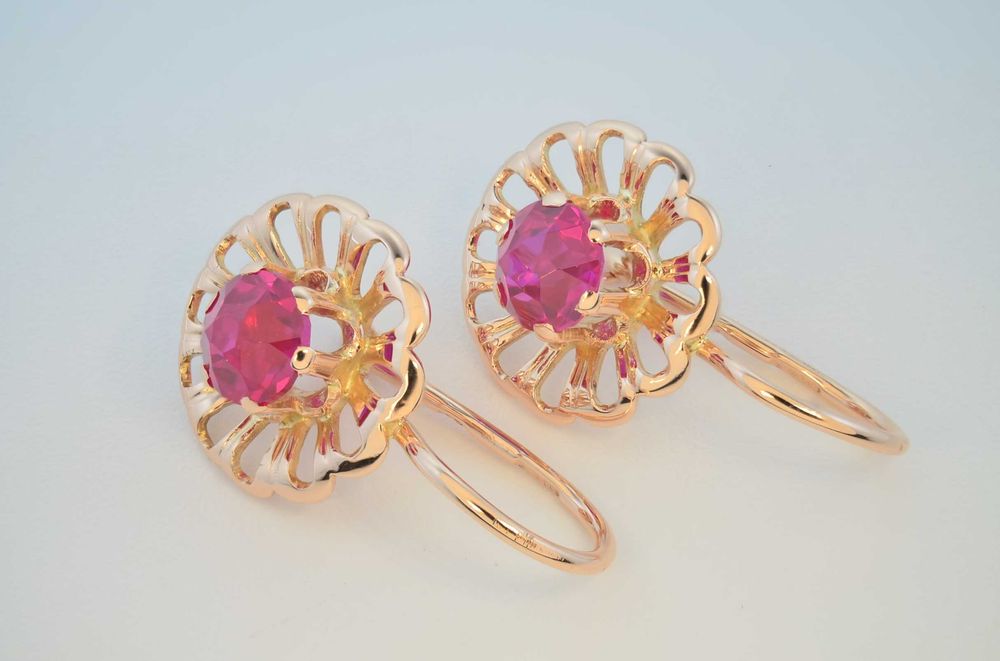 Серьги СССР  583 пробы