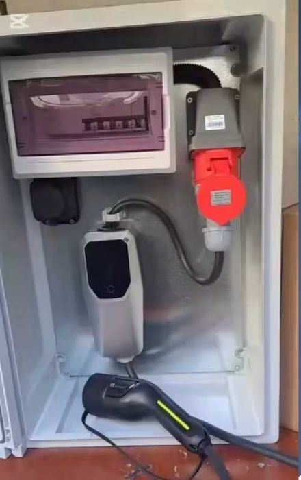 УЛТРА ПРОМО! Зарядна станция Type 2 - 3.6/7/11/22kW, до 32A, WiFi, LCD, регулируем ток, 1/3 фаза, нови, ГАРАНЦИЯ