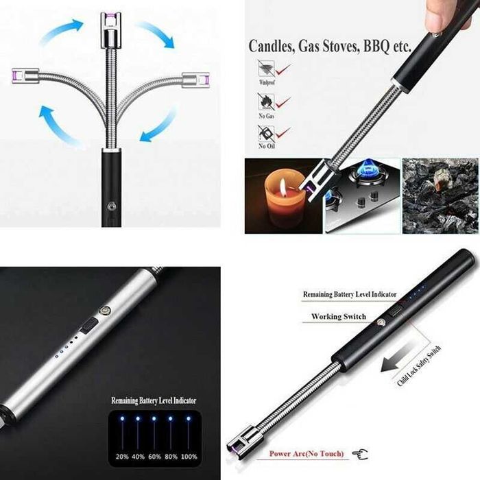 Aprinde prin arc electric bucatarie. Incarcare USB! Nou!