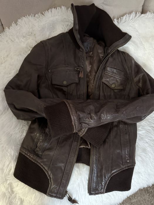 Geaca de piele femei Stradivarius