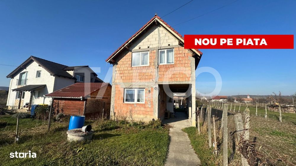 Casa 4 camere individuala cu curte de 550 mp 2 bai Cristian Sibiu