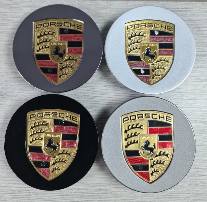 Set-4-Capace-Jante-Diamond-Cut-Porsche-Negre-Gri-Antracit-Argintiu-Cromate-Cayenne-Turbo-GTS-Panamera-4S-76mm-Calitate-Premium-Noi
