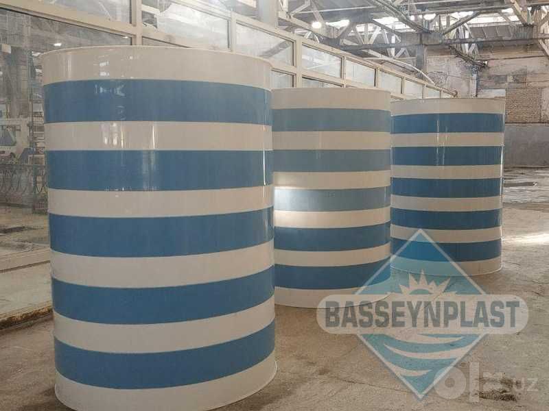 Suv uchun 3000 litr plastik polipropilen eko-sig'im, Koreya xom-ashyo
