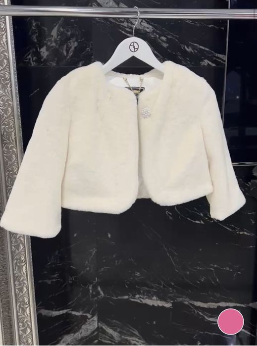 Winter Crush Болеро От Еко Косъм - Ecru - Alessa