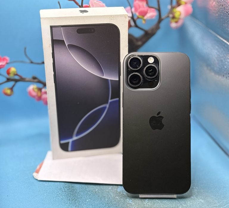 ГАРАНЦИОНЕН!!! Apple iPhone 16 Pro Max, 256GB, 5G, Black Titanium