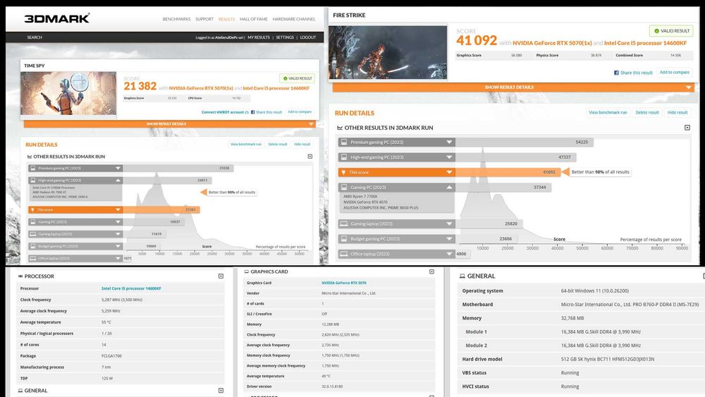 PC i5 14600KF RTX 5070 Aio 360 4000mhz 32gb ddr4 Nvme 850w Seasonic