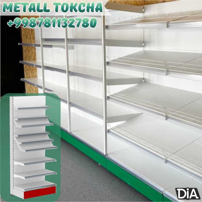 Стеллаж металлический торговый, polkalar savdo tokcha