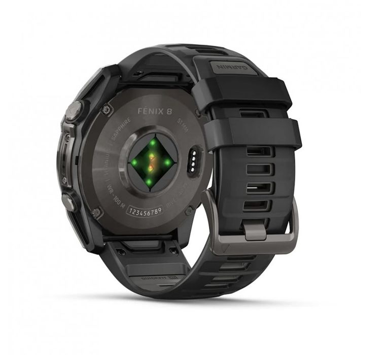 НОВ!!! Garmin Fenix 8 Sapphire AMOLED 51mm, Gray DLC / Black – Premium Multisport GPS Watch