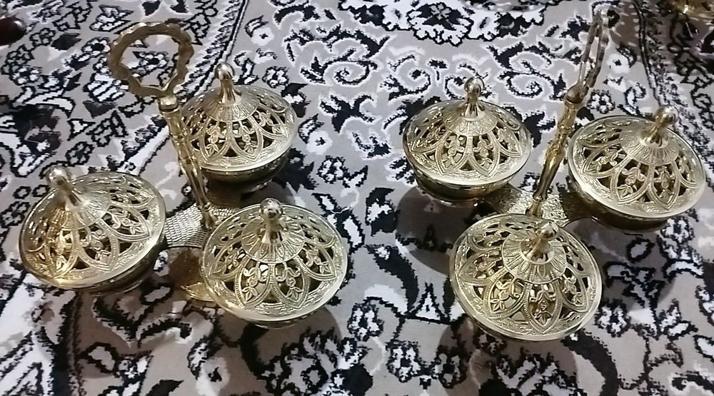 Посуда Чак Чук,Этажерки из Латуни Новые ,Чак Чук, шоколадницы