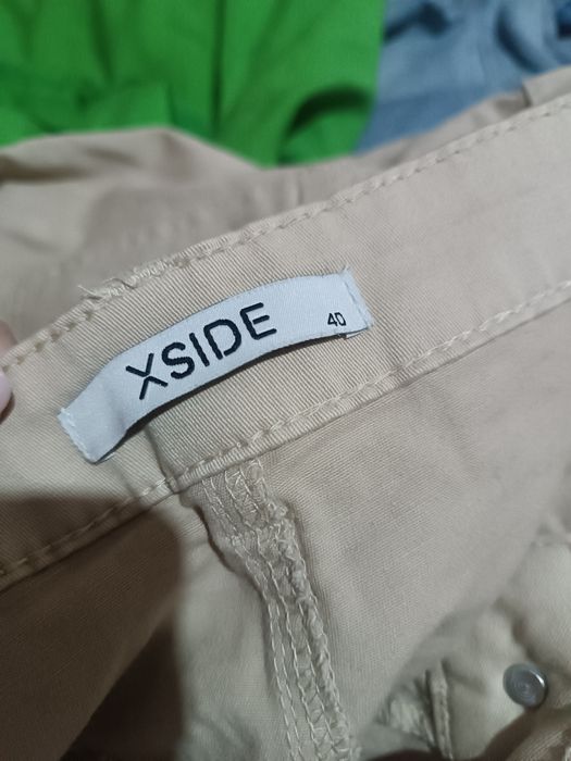 Штаны бежевые, женские плотные