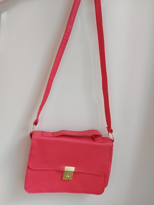 Малка чанта с дълга дръжка - корал