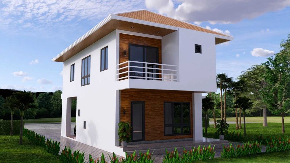 НА ИЗПЛАЩАНЕ - Двуетажна сглобяема къща с 2 спални, 138 кв. м