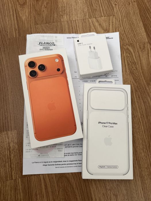 Iphone 17 Pro max Cosmic orange 256gb, facrura ,2 ani garntie, sigilat