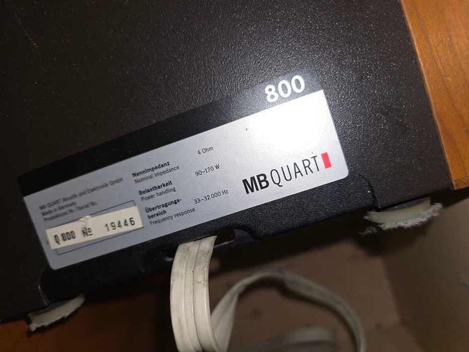 Vand boxe MB Quart 800