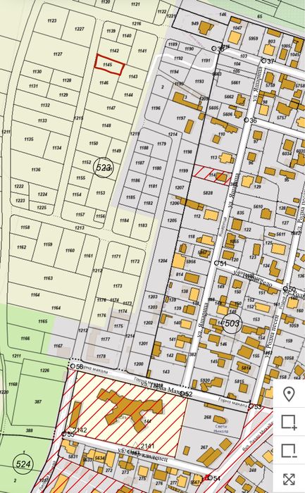 Продава парцел в кв.Бенковски София с виза за строеж.