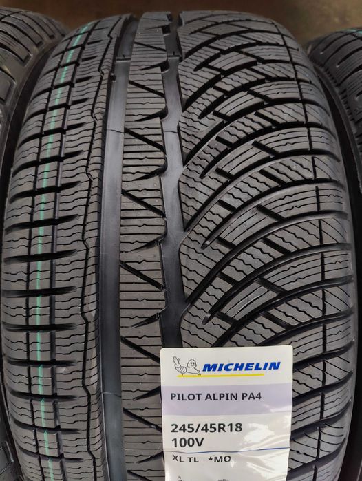 4 Нови зимни гуми 245/45R18 Michelin Pilot Alpin PA4 MO (*) XL 100V M+S 3PMFS с борд