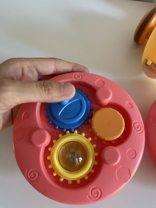 Два броя охлювче за дърпане - 4 в 1 - ксилофон, бебешка игра