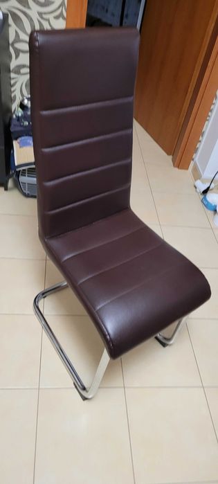 Scaune moderne cu cadru metalic(3 buc.)