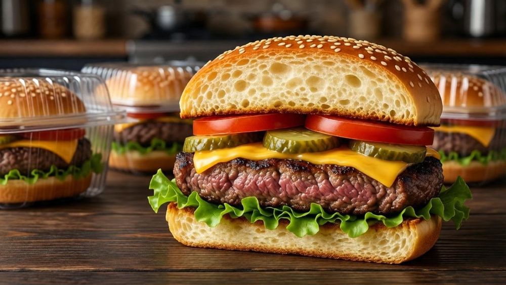 Бургеры с котлетой и сыром