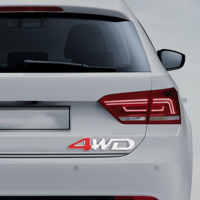 Емблема 3D метална 4WD два цвята