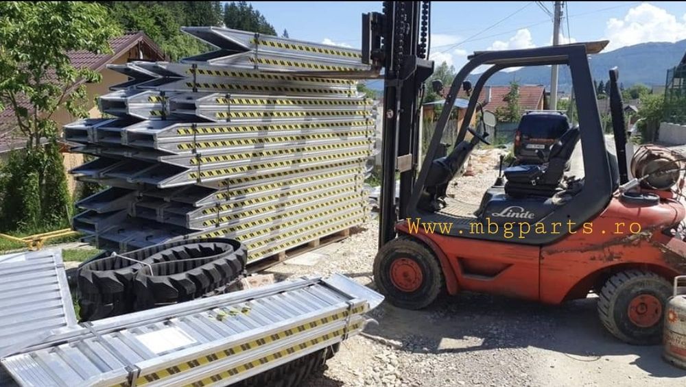 Rampe cale premium cu TUV  ptr utilaje STOC. Foreza senile hard ramp