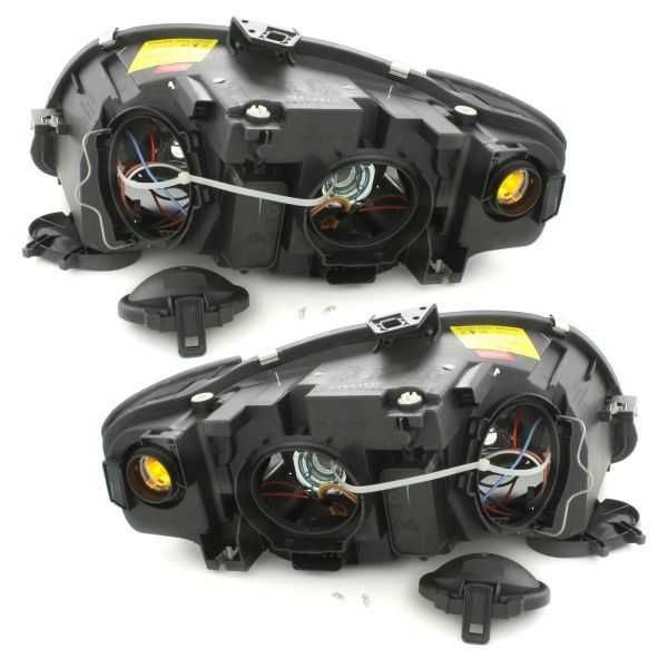 Фарове Ауди А4 Б7 Нови Angle eyes Рингове Audi A4 B7 Черни тъмни