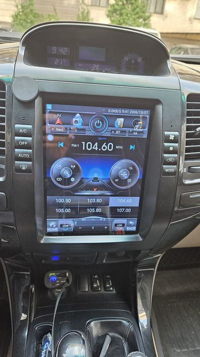 Prado 120 Магнитола  Android в стиле TESLA