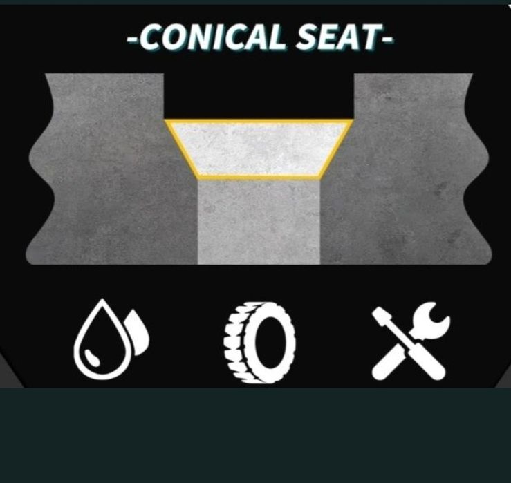 Set 20 piulite M12x1,5 negre