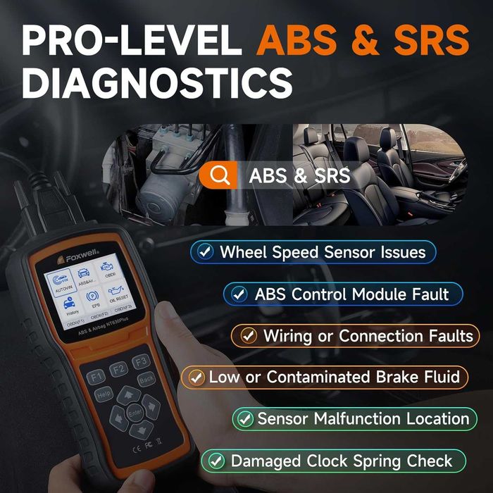FOXWELL NT630 Plus OBD2 скенер Диагностика за кола кодочетец