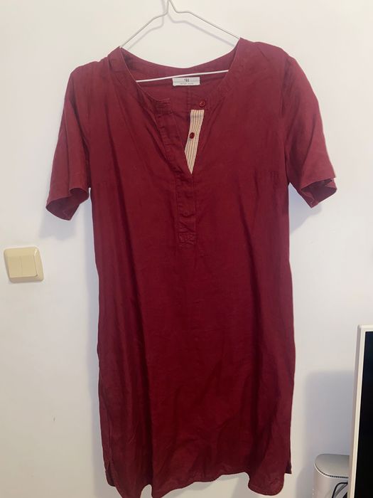 рокля от естествен лен