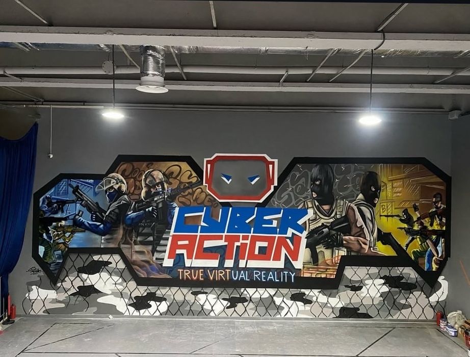 Роспись стен , граффити оформление, роспись помещений.