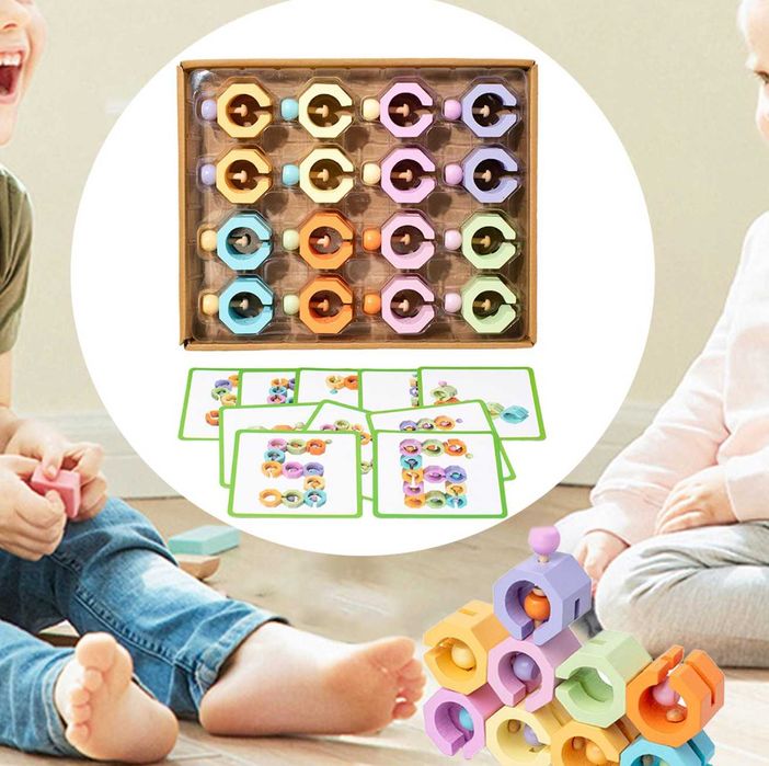 Уникален дървен конструктор Трансформер в два модела.