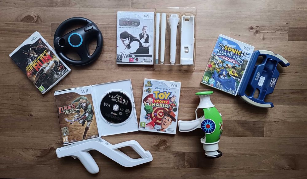 Wii Links Crossbow Training Sonic Racing Toy Story Mania NFS The Run