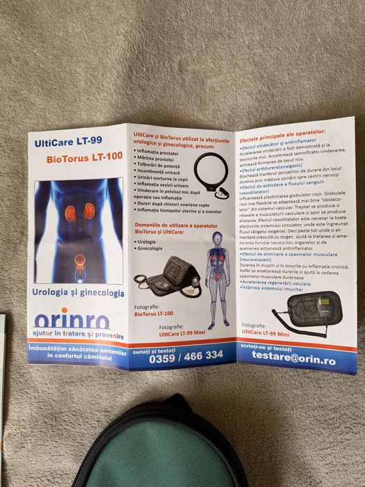 BioTorus LT-100 (Torus Application) – aparat terapie magnetică PEMF – NOU, nefolosit