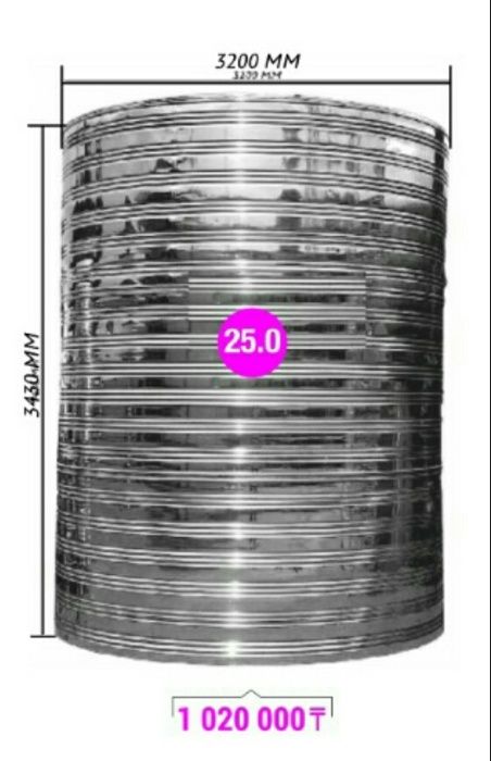 емкость 250 л - для питьевой воды