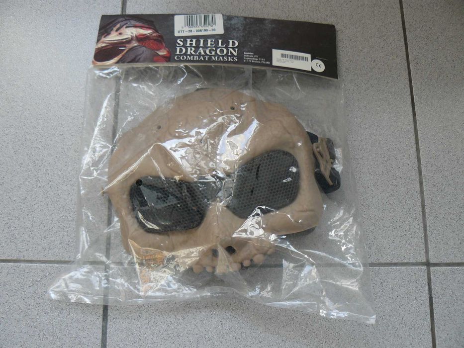 Masca Protectie Airsoft MAS-59 SHIELD DRAGON Noua, Culoare TAN