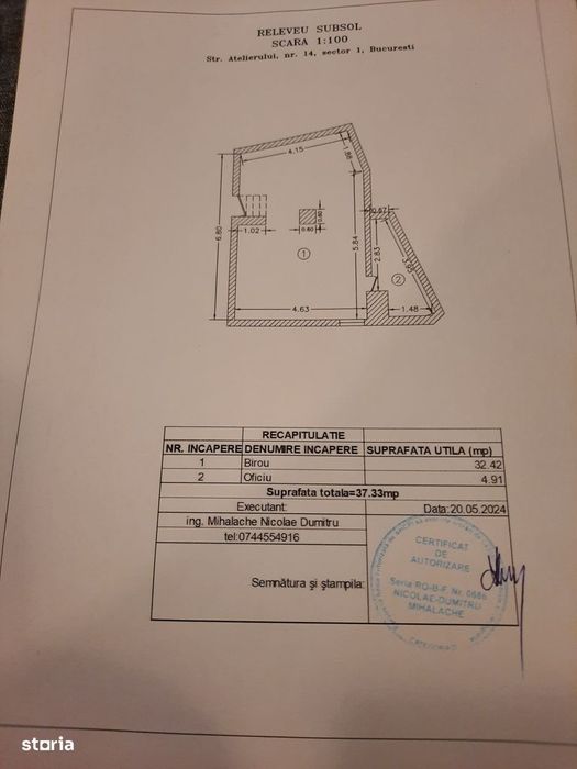 Închiriez Spațiu Comercial 200mp Sector 1