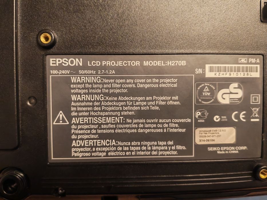 Proiector Epson model:H270B