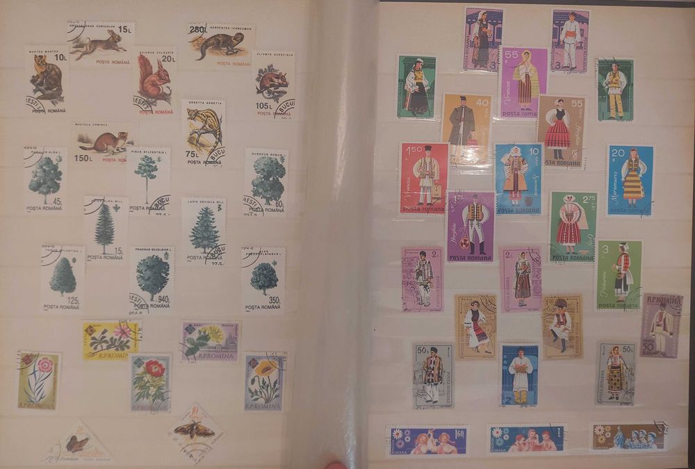 Clasor format A4 cu timbre si colite romanesti + BONUS