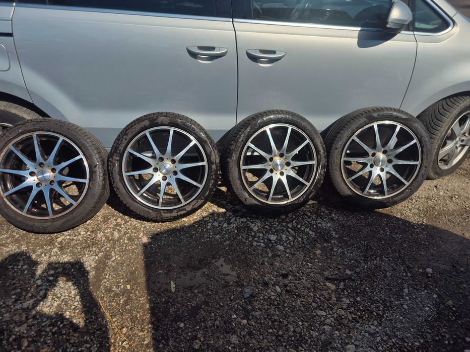 4 алуминиеви джанти 17", 5x114,3 с гуми 222/45R17