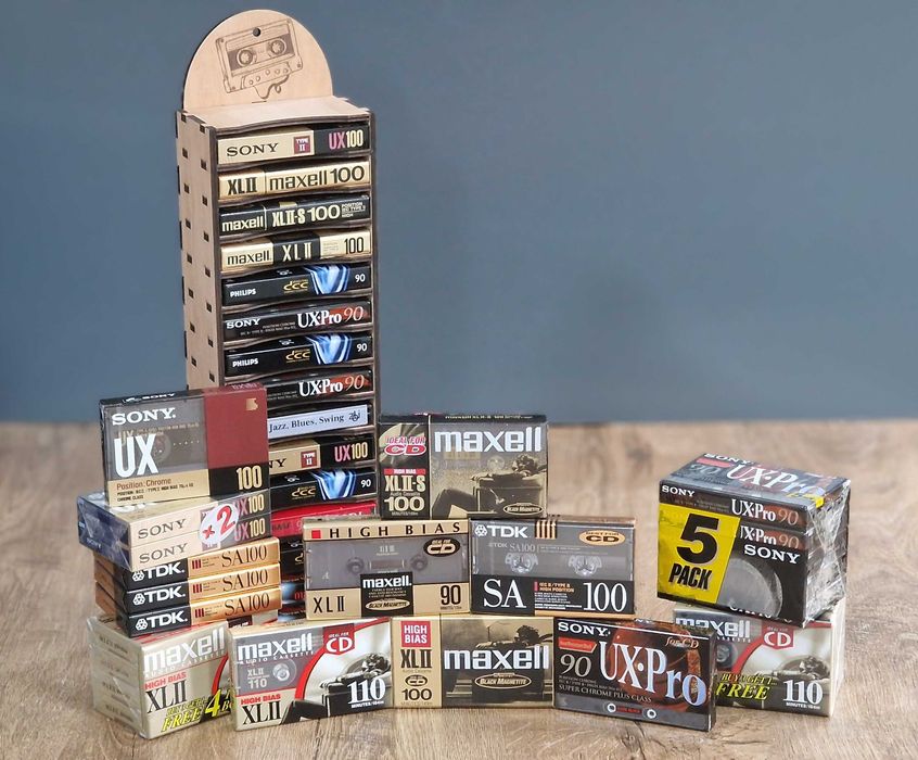 Casete audio chrome, Sony, Maxell,  TDK